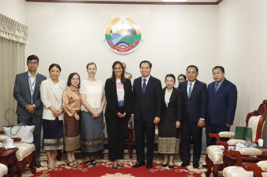 Minister of Education Receives GPE Secretariat Coordinator and U.S. Ambassador